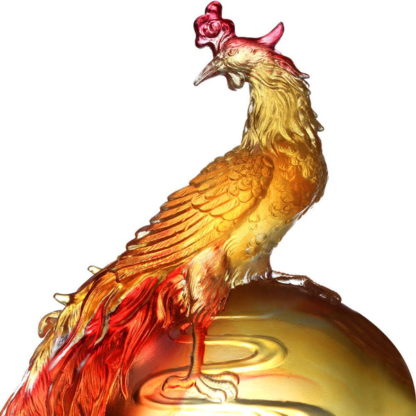 朝鳳華彩（琉璃神獸,鳳凰,祥瑞） – 琉璃工房(香港)