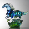 LIULI Crystal Art, Horse, Advance without Fear