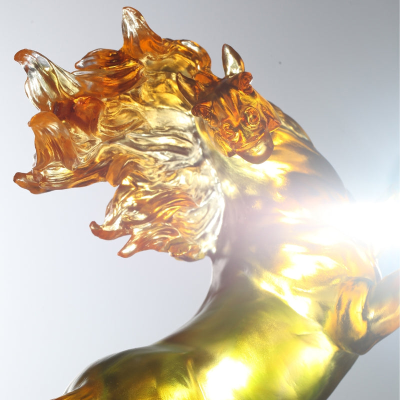 LIULI Crystal Art, Horse, Transcendent Glory