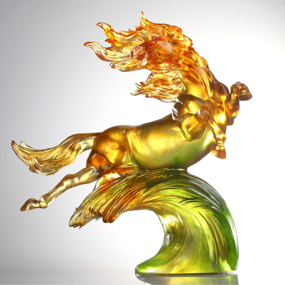 LIULI Crystal Art, Horse, Transcendent Glory