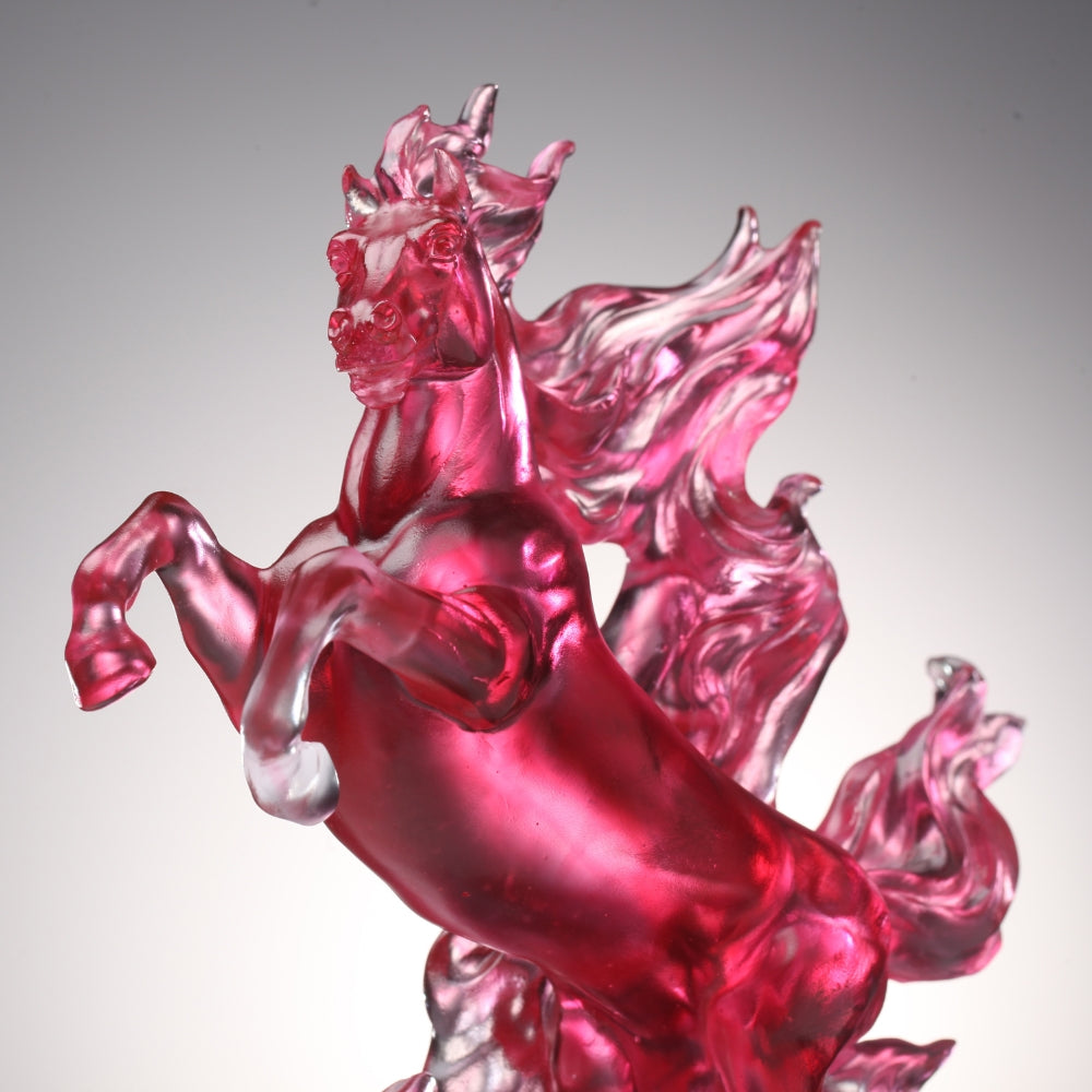 LIULI Crystal Art, Horse, Triumphant Ascent – 琉璃工房(香港)