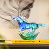 LIULI Crystal Art, Horse, Advance without Fear