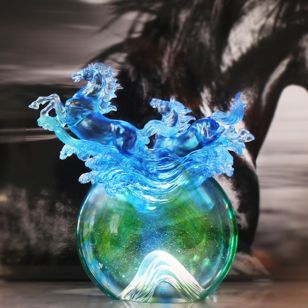 LIULI Crystal Art, Horse, Resembling water – ever in motion, ever alive