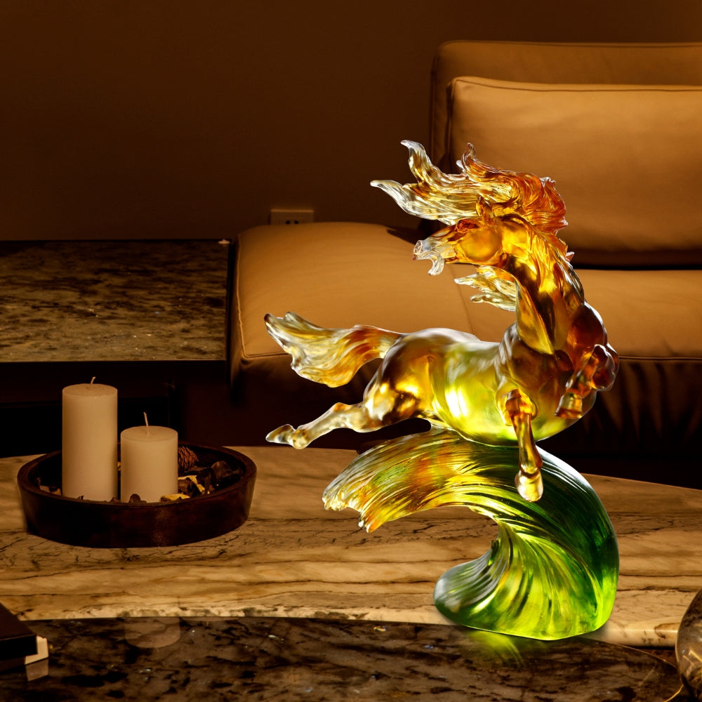LIULI Crystal Art, Horse, Transcendent Glory