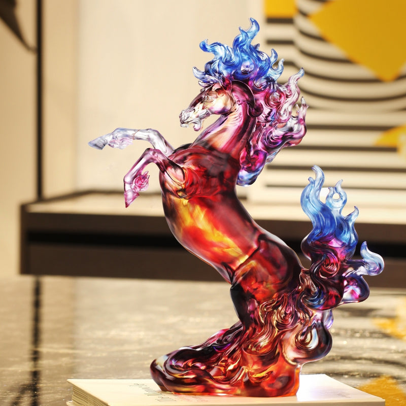 LIULI Crystal Art, Horse, A Glorious Occasion