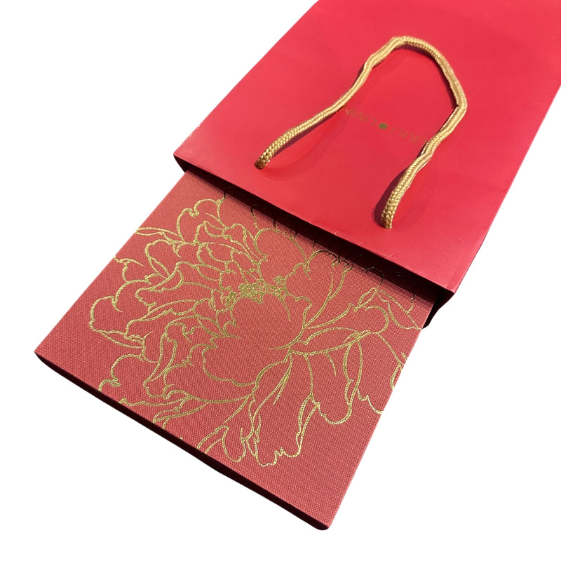 箸福(6雙筷子組金牡丹紅色禮盒)（筷子,餐具）
