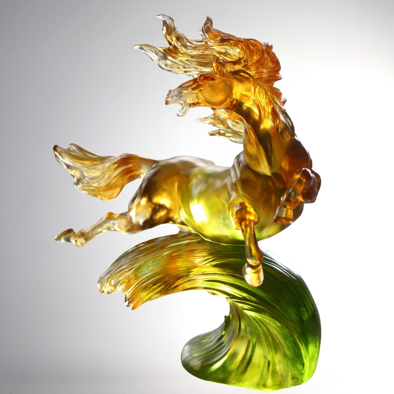 LIULI Crystal Art, Horse, Transcendent Glory