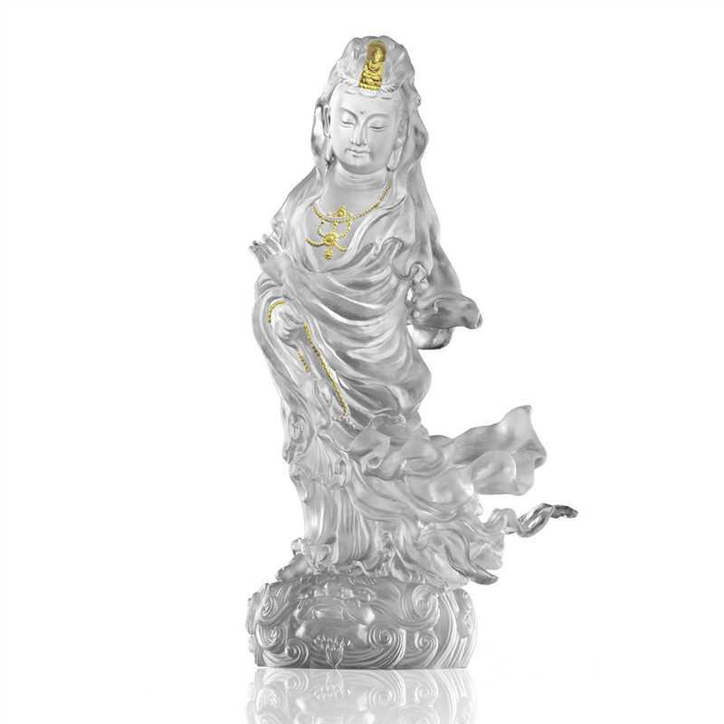 Crystal Buddha, Guanyin, Heartfelt Compassion in Each Step