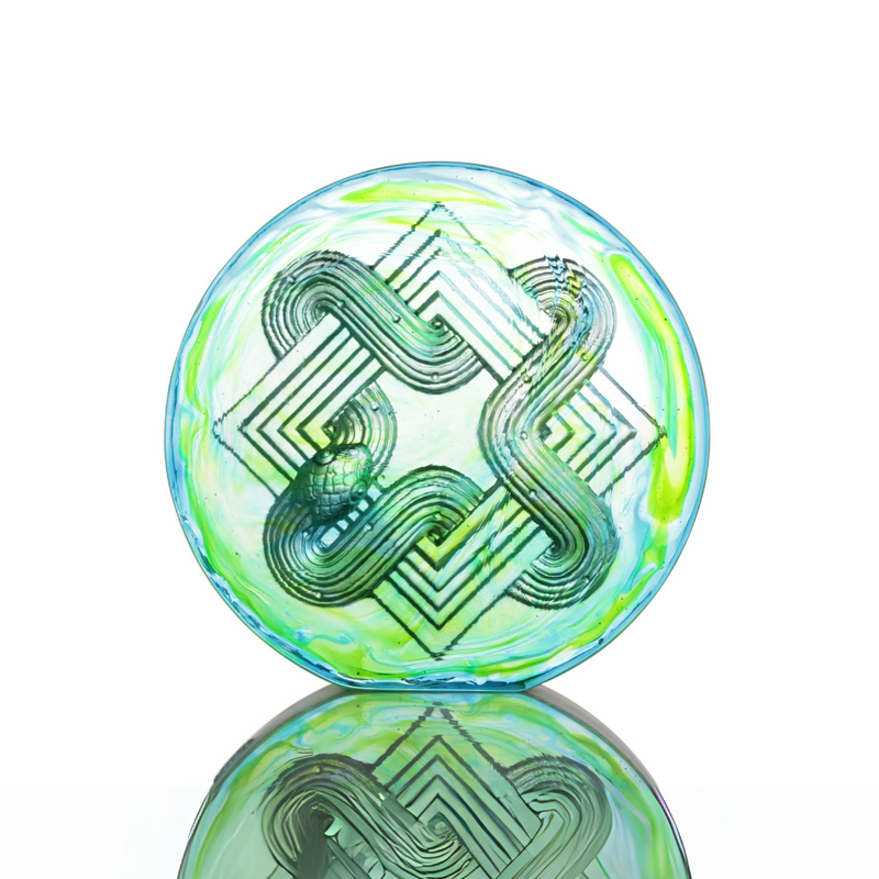 LIULI Crystal Art, Zodiac Figurine, Snake, Endless New Horizons