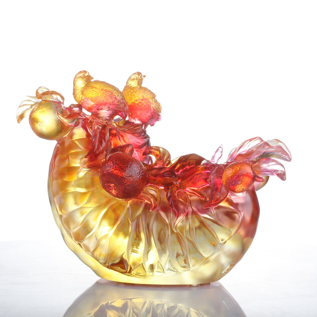 LIULI Crystal Art Crystal Koi Fish Sculpture, Incomparable