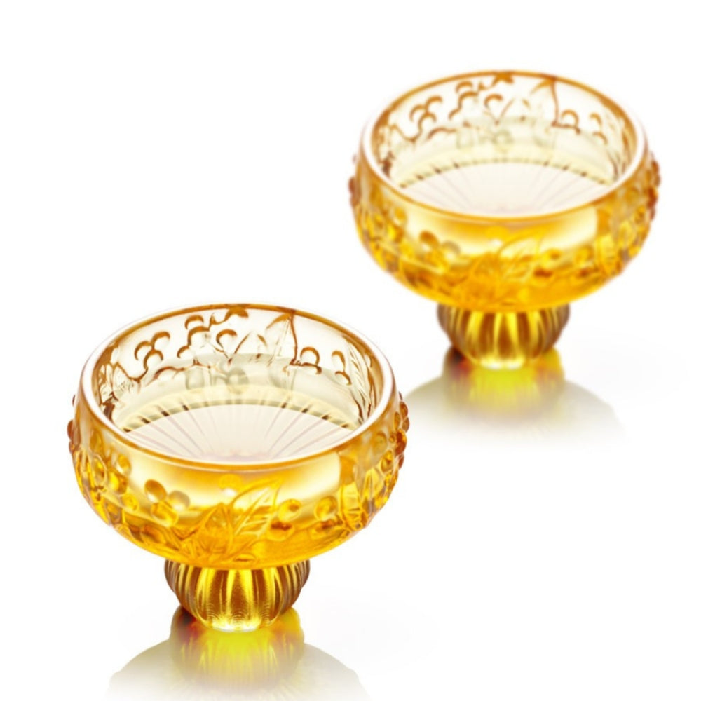 時時好 - 枇杷（對裝）（琉璃器皿, 清酒杯）