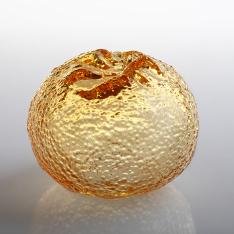 LIULI Crystal Big Orange (Auspicious Fruit), Tableware Home Decor