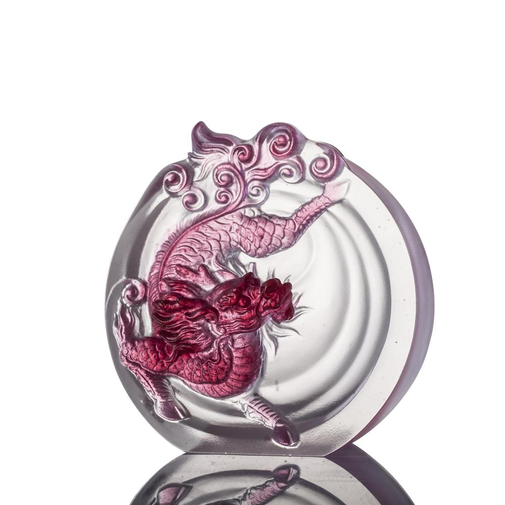 Crystal Mythical Creature, Qilin, Sun Dance - LIULI Crystal Art