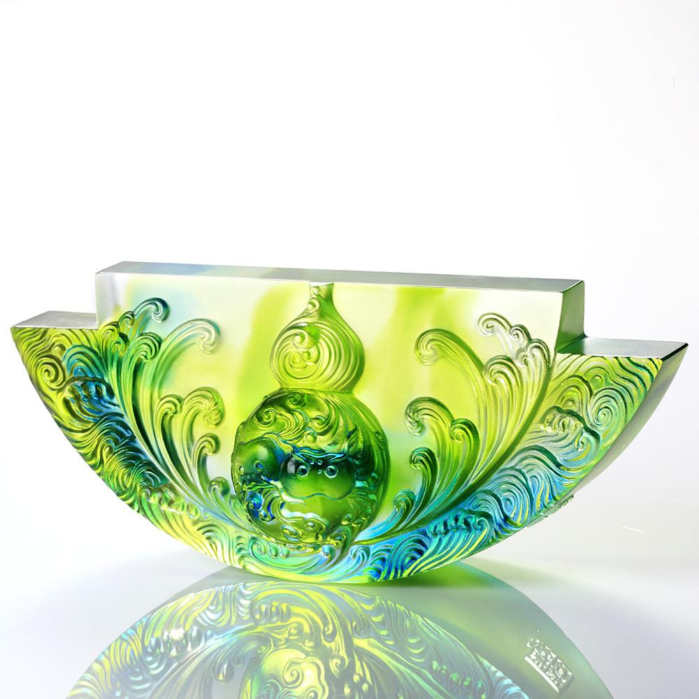 Crystal Hulu, Chinese Culture, The Beauty of Harmony, Harmony Permeates the Land - LIULI Crystal Art