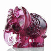 Crystal Animal, Elephant, Fragrance of Pleasant Words for My Ears - LIULI Crystal Art