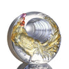 Sun Bird (Awakening) - Crystal Rooster Figurine Paperweight - LIULI Crystal Art
