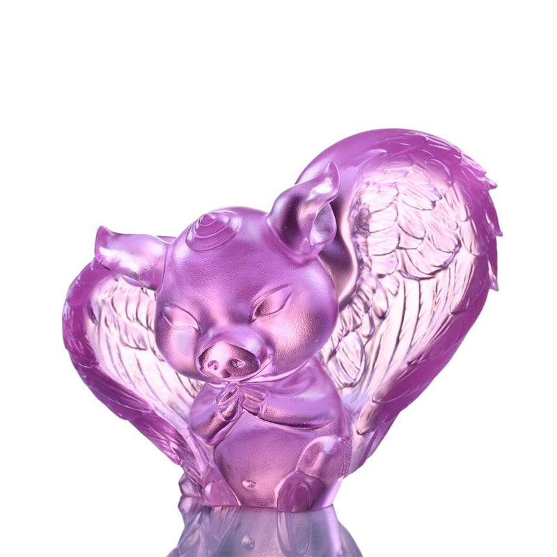 Crystal Animal, Pig, Dreams Come True - LIULI Crystal Art
