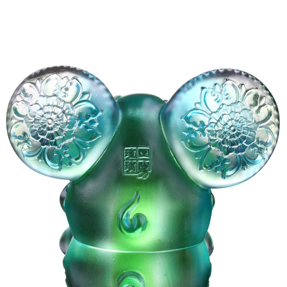 Crystal Animal, Mice, Mouse, Zodiac-Year of the Rat, Come Fortune - LIULI Crystal Art