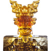 Crystal Vessel, Chinese Ding, Docility with Boldness-Ding of Dragon Rising - LIULI Crystal Art