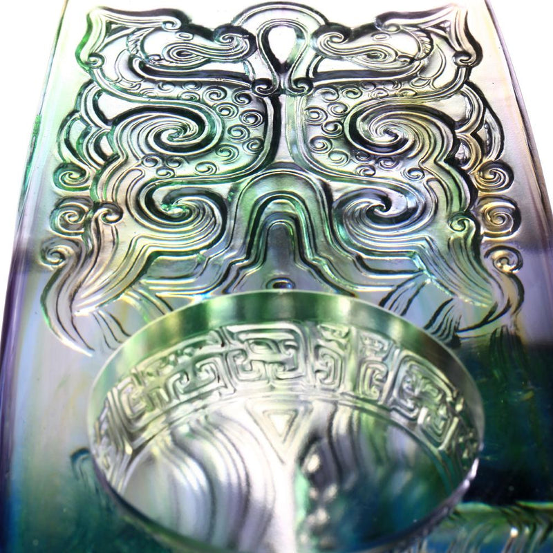 Crystal Chinese Vessel, Straightforward with Gentleness-Ding of Exquisite Harmony - LIULI Crystal Art