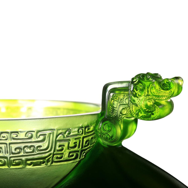 Crystal Vessel, Chinese Ding, Liberality with Dignity-Ding of Beautiful Era of Harmony - LIULI Crystal Art