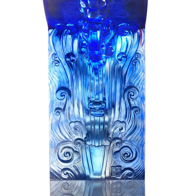 Mildness with Firmness -Ding of Dance to Inspire Brilliance (Crystal Chinese Vessel) - LIULI Crystal Art
