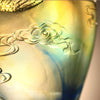 Crystal Floral Vase, Crane, Flight of Legacy - LIULI Crystal Art