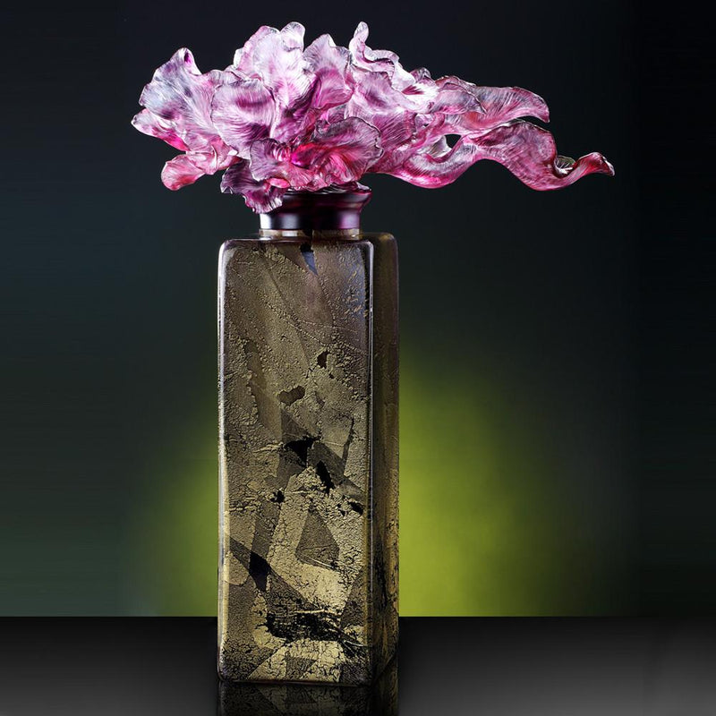 Crystal Treasure Vase, A Vase of Riches-In Praise of the Tulip - LIULI Crystal Art