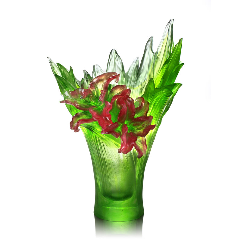 Crystal Flower, Lily Flower, Lily In Harmony - LIULI Crystal Art