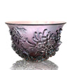 Crystal Bowl, Chrysanthemum, The Four Gentlemen, The Chrysanthemum Gentleman - LIULI Crystal Art