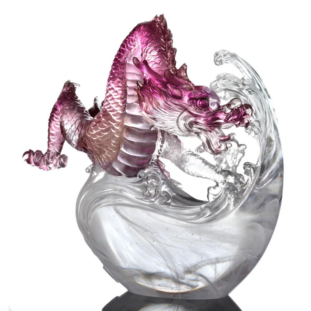 Crystal Mythical Creature, Dragon, Of Imposing Repute - LIULI Crystal Art