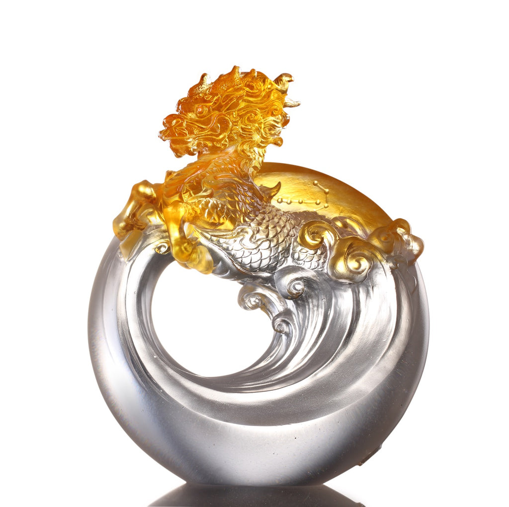 LIULI Crystal Art, Mythical Creature-Qilin - Beauty