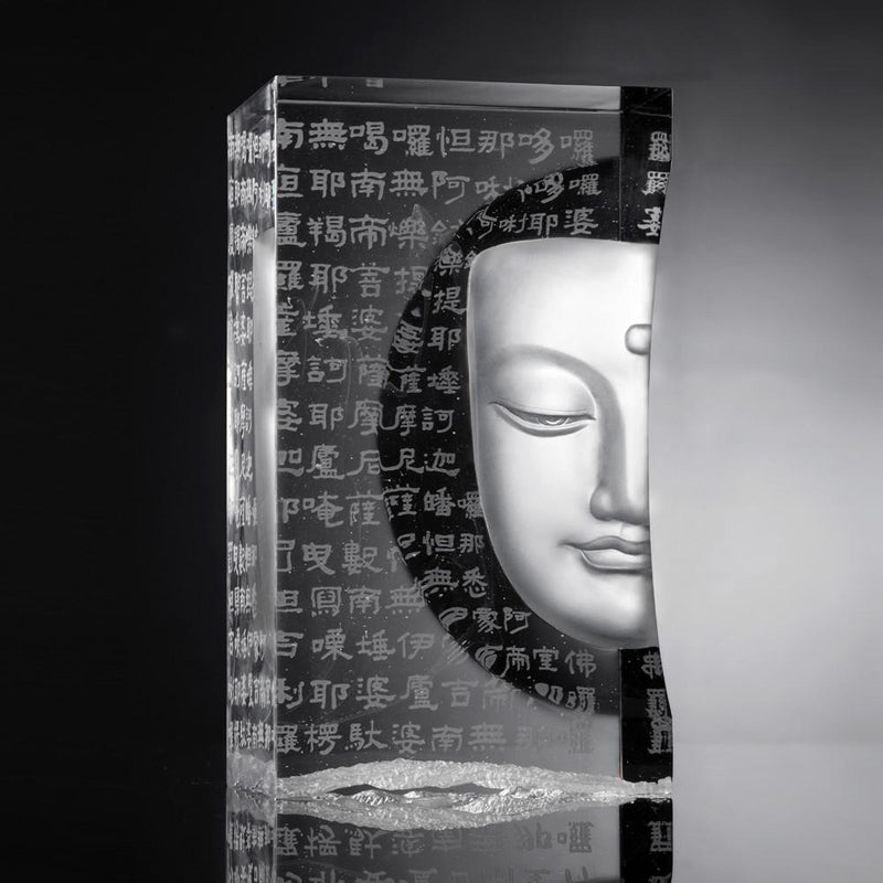 -- DELETE -- Crystal Buddha, Sakyamuni, Only Love, Only Concern-Boundless Light - LIULI Crystal Art