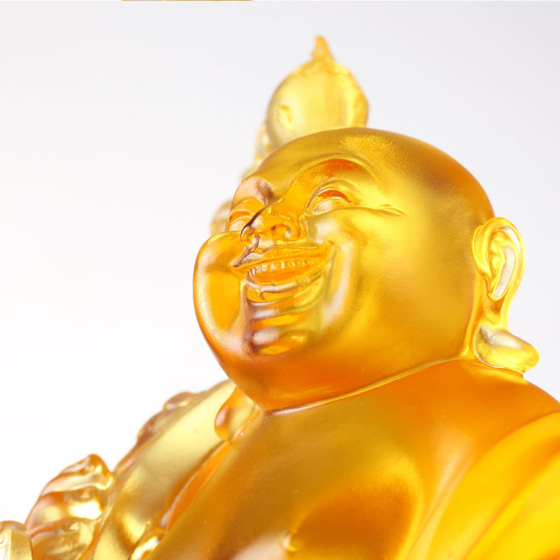 Crystal Buddha, Happy Belly Buddha, Laughing Buddha, Abundace of Ruyi,Joyous Heart