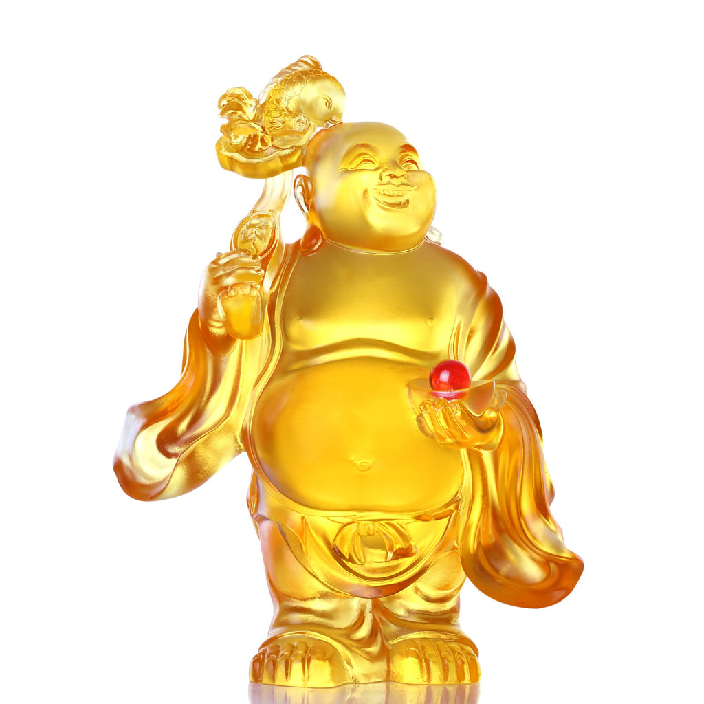 Crystal Buddha, Happy Belly Buddha, Laughing Buddha, Abundace of Ruyi,Joyous Heart