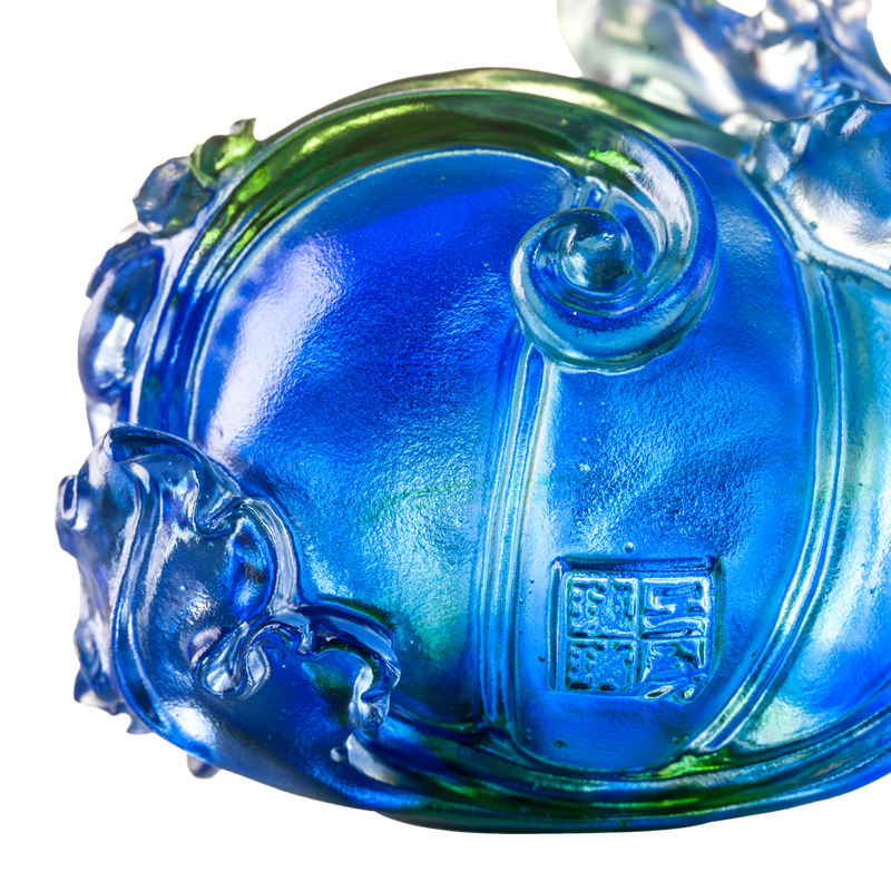 -- DELETE -- Crystal Butterfly, Paperweight, Fruits of Prosperity - LIULI Crystal Art