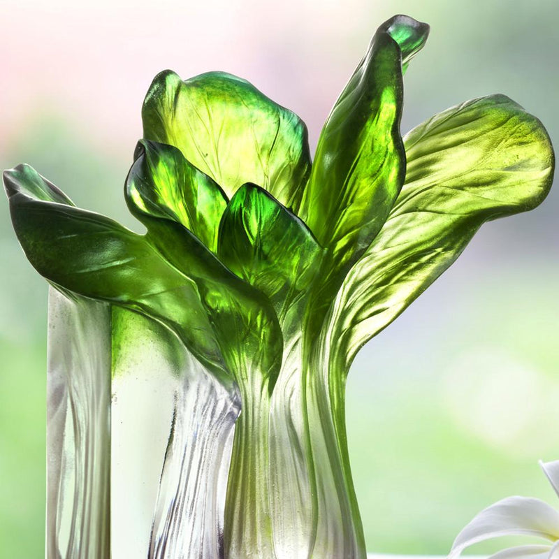 Crystal Chinese Cabbage, Bok Choy, Kitchen Decor, Outlast - LIULI Crystal Art