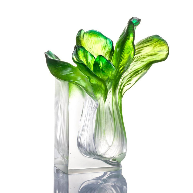 Crystal Chinese Cabbage, Bok Choy, Kitchen Decor, Outlast - LIULI Crystal Art