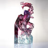 Crystal Mythical Creature, Dragon-Fish, Rising Into the Heavens - LIULI Crystal Art