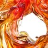 Crystal Fish, Goldfish, Rising New Era, 24k Gold Leaf - LIULI Crystal Art