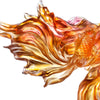 Crystal Fish, Goldfish, Rising New Era, 24k Gold Leaf - LIULI Crystal Art