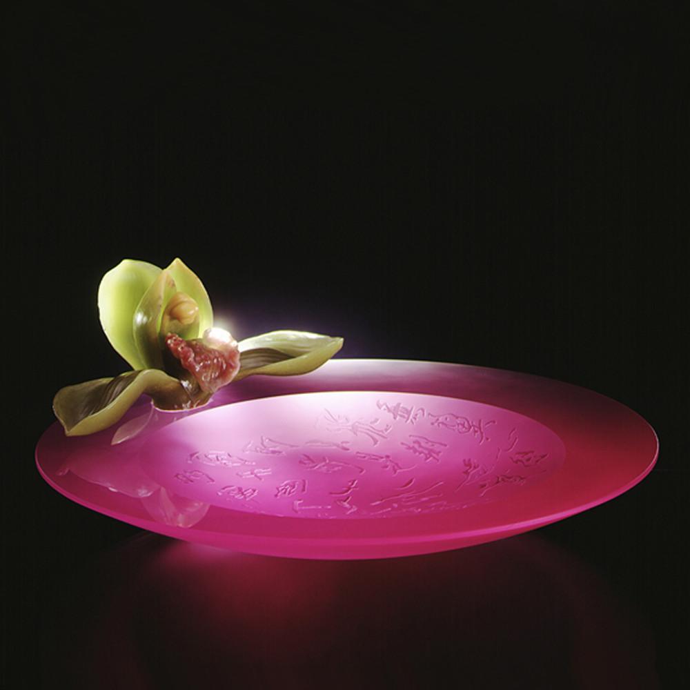 -- DELETE -- Crystal Flower, Orchid, Reflection of The Heart (Collector's Edition) - LIULI Crystal Art