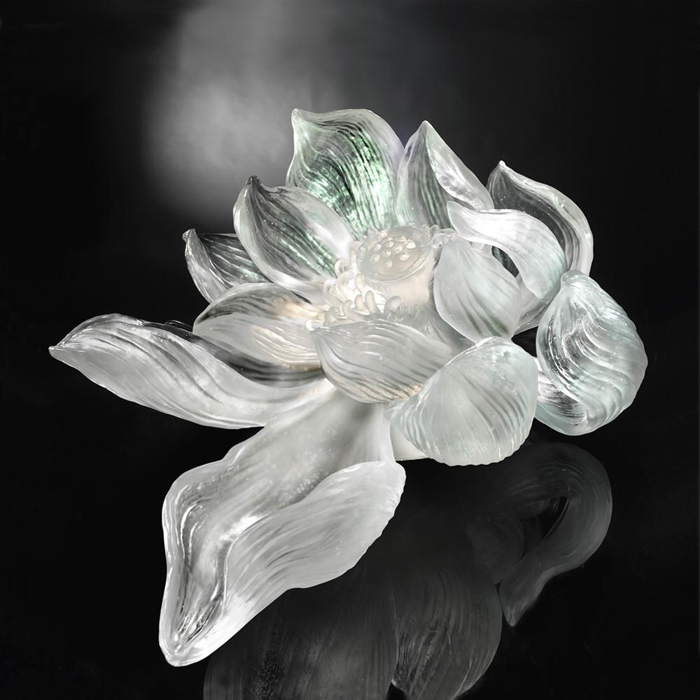 - Crystal Flower, Lotus, The Proof of Awareness-Lotus Consciousness (Collector's Edition) - LIULI Crystal Art