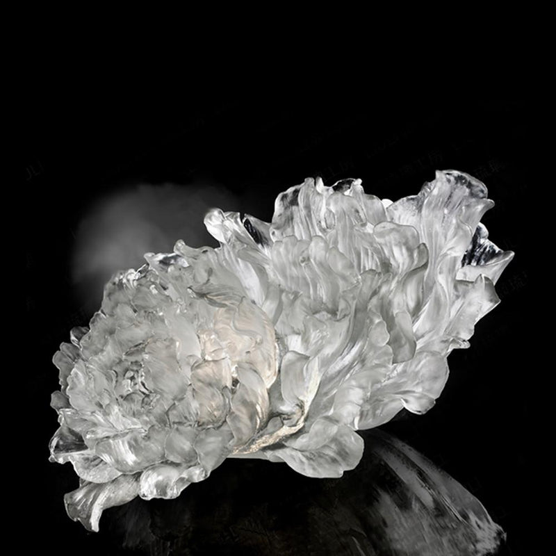 Crystal Flower, Peony, The Proof of Awareness-Amorous (Collector's Edition) - LIULI Crystal Art