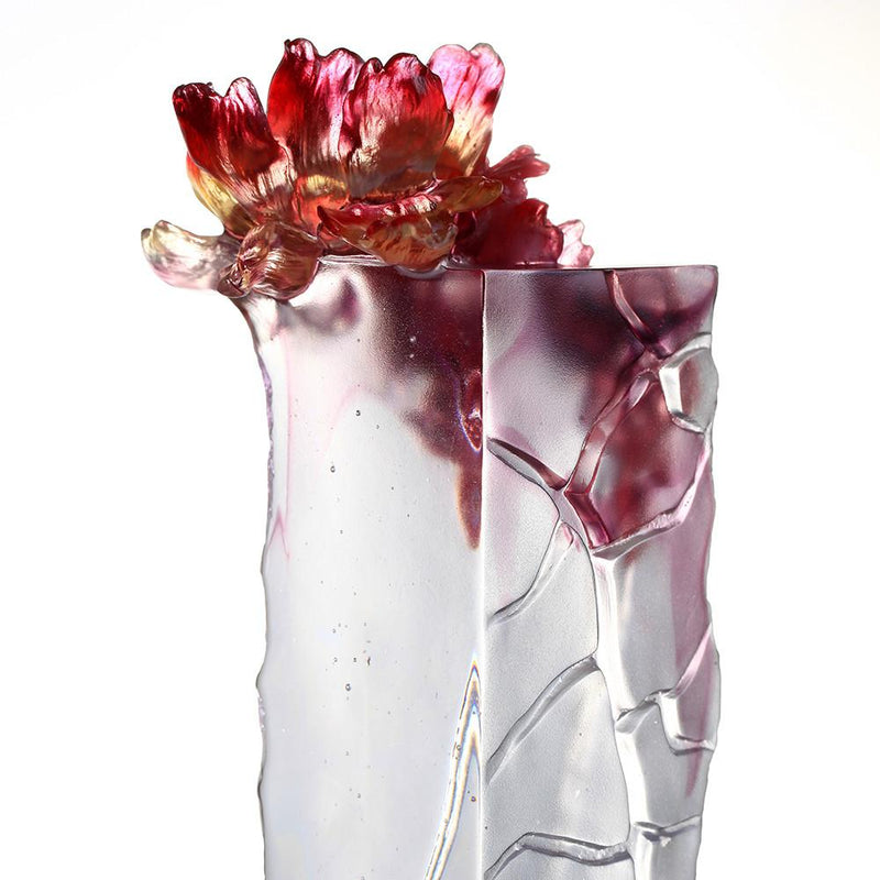 -- DELETE -- Crystal Flower, Peony, Flourish with Intent - LIULI Crystal Art
