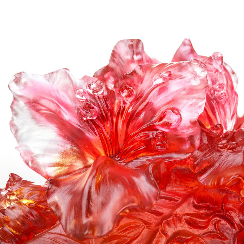 -- DELETE -- Crystal Flower, Orchids & Lilies, In Beauty, Flowers Bloom - LIULI Crystal Art