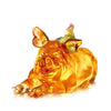 Crystal Animal, Pig & Rooster, Grand Affairs, Grand Fortunes - LIULI Crystal Art