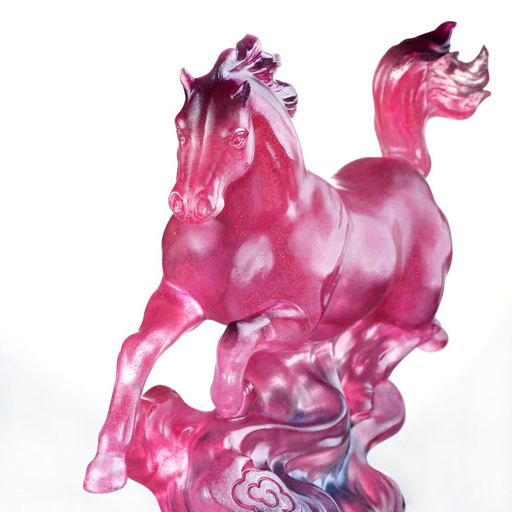 琉璃工房　LIULI　馬　赤　置き物　ガラス 琉璃工房 LIULI 馬 赤 置き物 ガラス 琉璃工房 LIULI 馬 赤