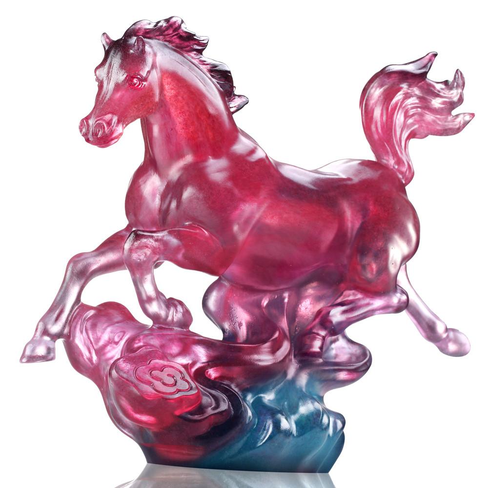 The Vast Sky (Invincible) - Crystal Horse Figurine - LIULI Crystal Art