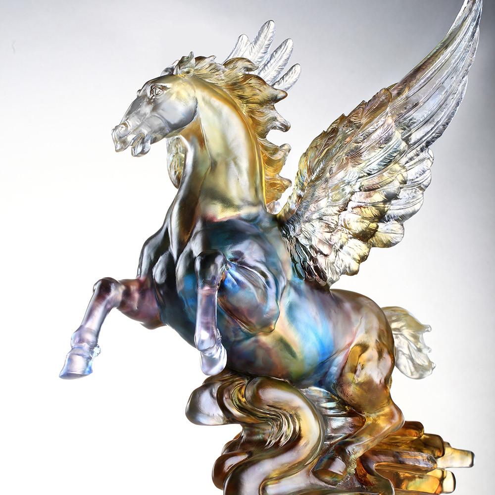 Crystal Animal, Horse, Rise - LIULI Crystal Art